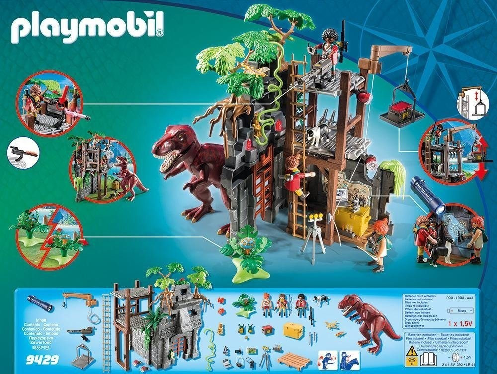 Playmobil Campement des Explorers avec tyrannosaure (9429) au