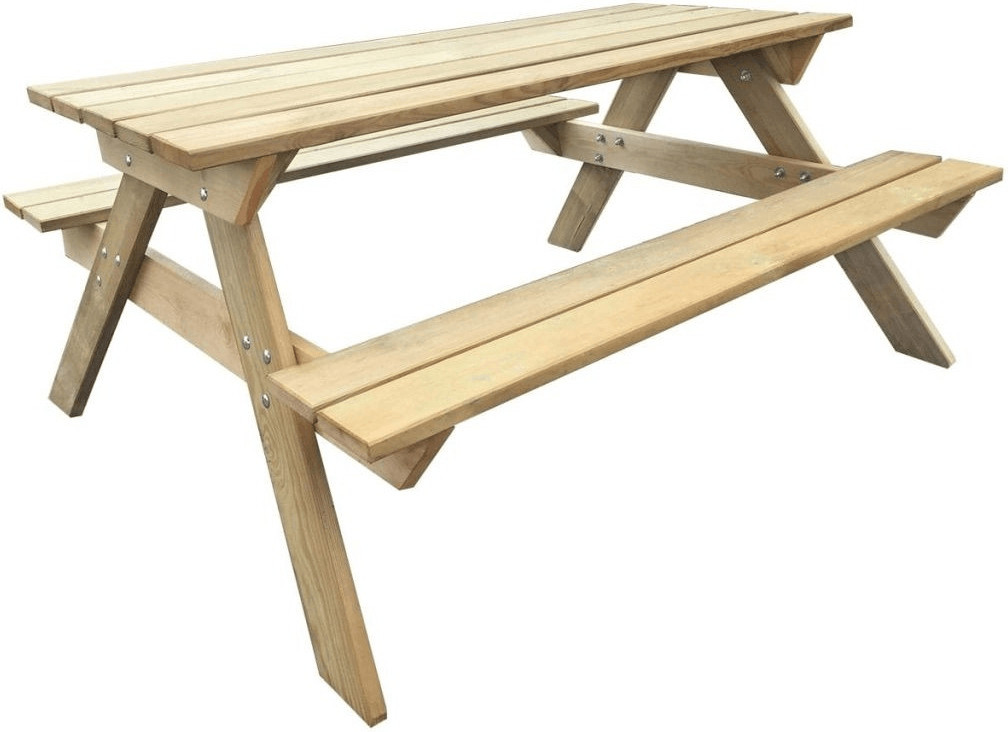 VidaXL Table de pique-nique bois FSC 150 x 135 x 71,5 cm (41725)
