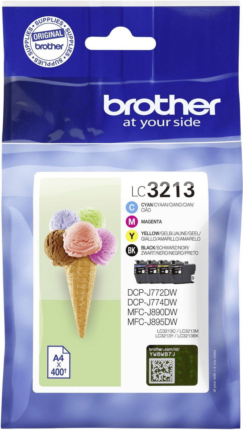 Brother LC-3213VAL ValuePack 4 couleurs (LC3213VALDR)