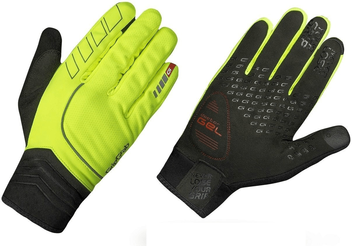 GripGrab Hurricane Hi Vis Gloves fluo yellow