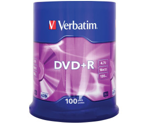 Verbatim DVD+R 4,7GB 120min 16x Matt Silver 100pk Spindle