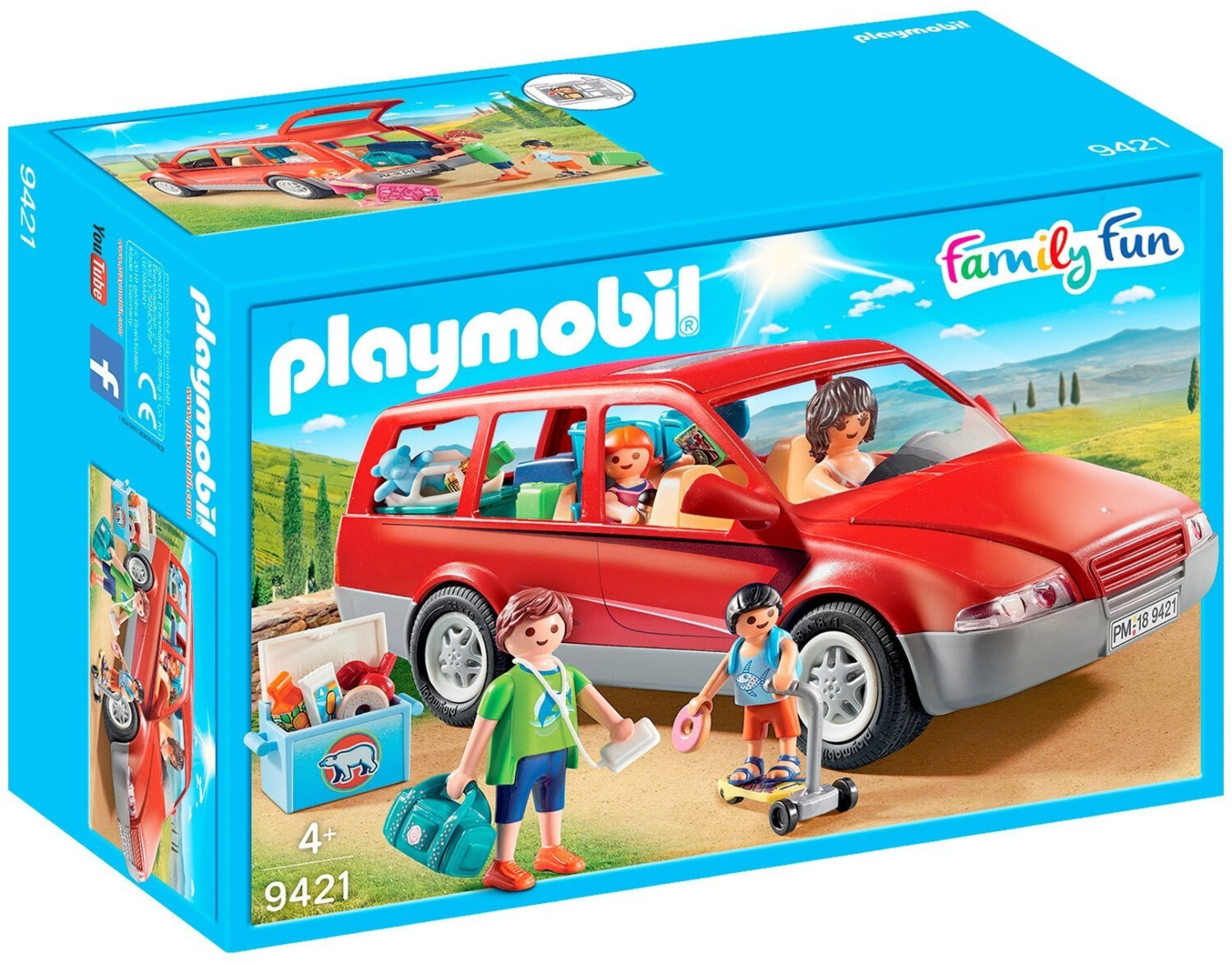 Playmobil 71423 Famille avec Voiture et Caravane - Family Fun