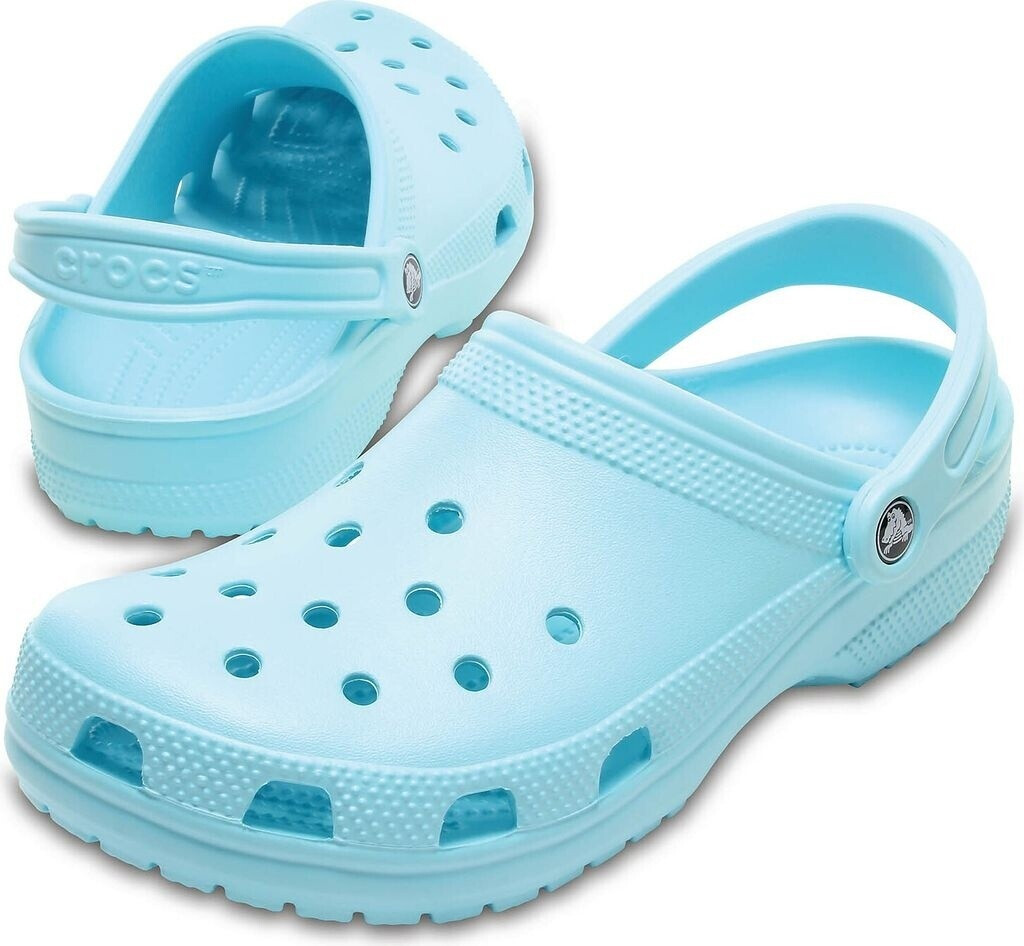 Ice blue fuzzy new arrivals crocs