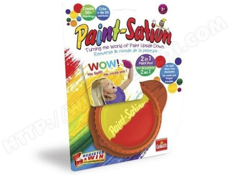 Golden Bear Paint-Sation pot de peinture 2 in 1 rouge et jaune