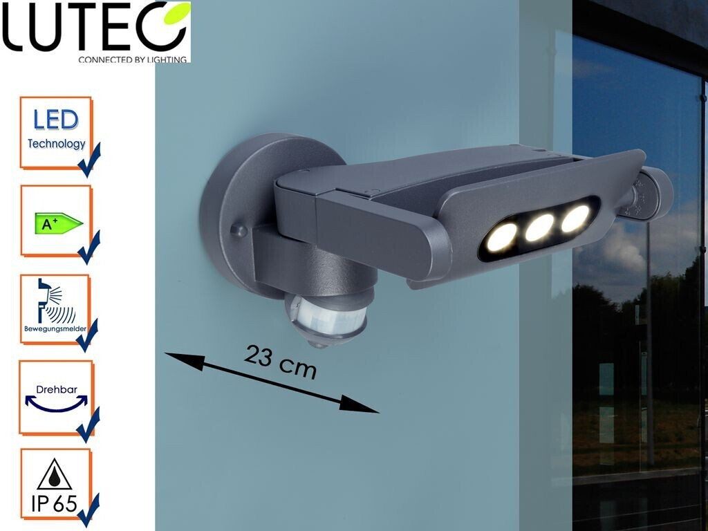 Außenwandleuchte OSMOT € | (6144S-1PIR GR) Sensor Mini-LEDSpot ab 146,00 bei mit Preisvergleich Eco-Light