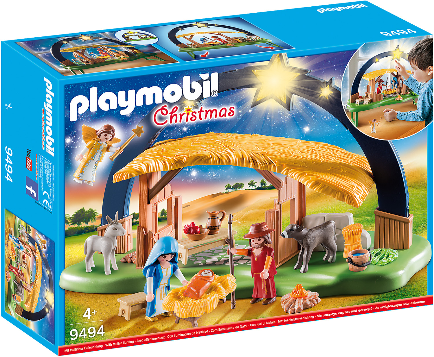 Image of Playmobil Christmas - Illuminating Nativity Manger