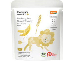 Lowenzahn Organics Bio Baby Brei Dinkel Banane Nach Dem 6 Monat