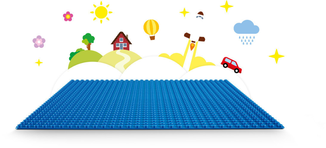 LEGO 10700 Classic La Plaque de Base Verte de 25 x 25 cm