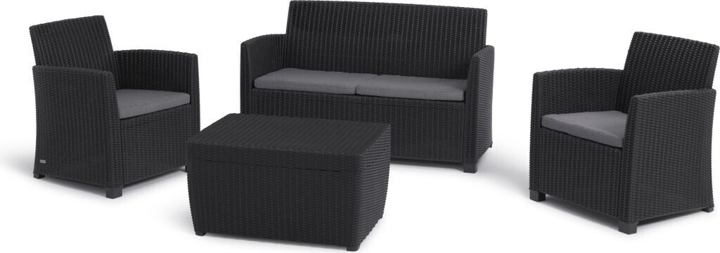 Keter Mia lounge 4 pcs. with cushions anthracite
