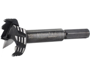 FAMAG Bormax 2.0 WS Forstner Drill Bit - 1 5/8 Inch Diameter, Hex Shank, For Clean Flat-Bottom Holes In Wood