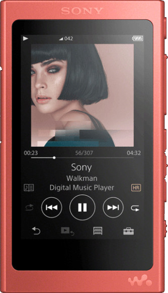 Sony NW-A45 16GB Twilight Red with earphones
