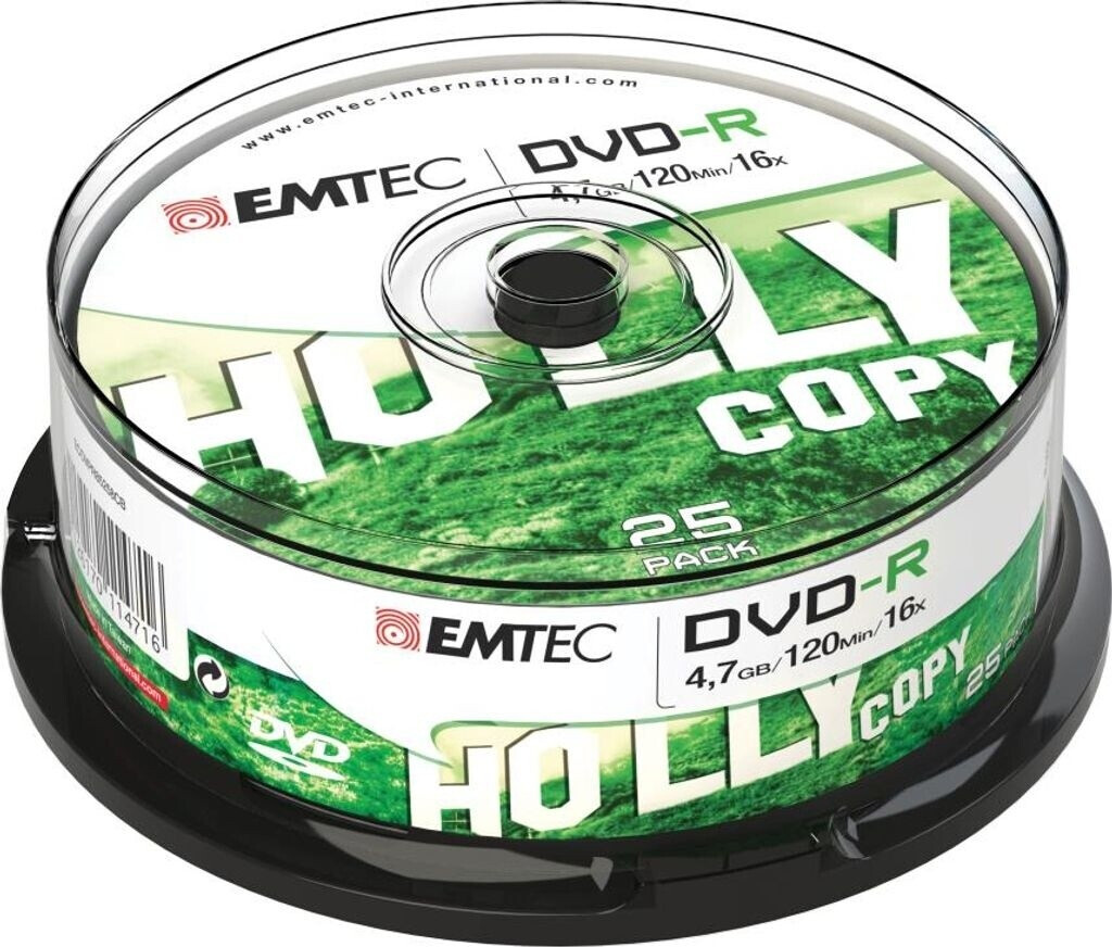 Emtec DVD-R 4.7GB 16x 25pcs Cakebox (ECOVR472516CB)