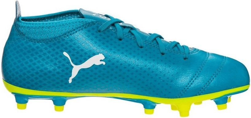 Puma ONE 17.4 FG Jr atomic blue/puma white/safety yellow