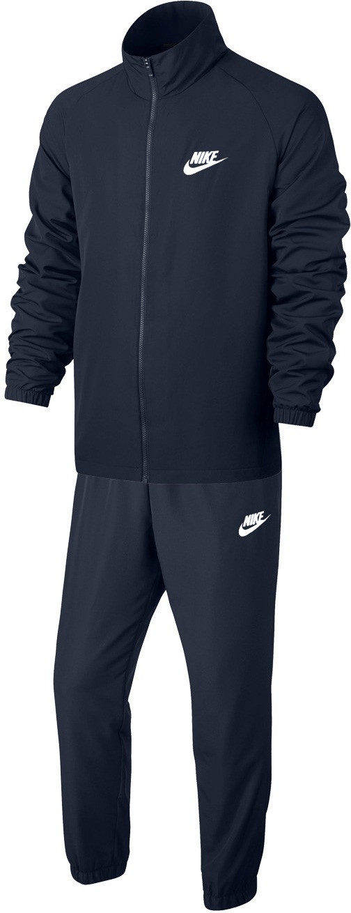 Nike Sportswear Woven Basic Tracksuit obsidian/white