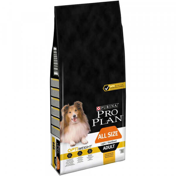 Purina Pro Plan OptiWeight All Size Adult Light Sterilised poulet (3 kg)