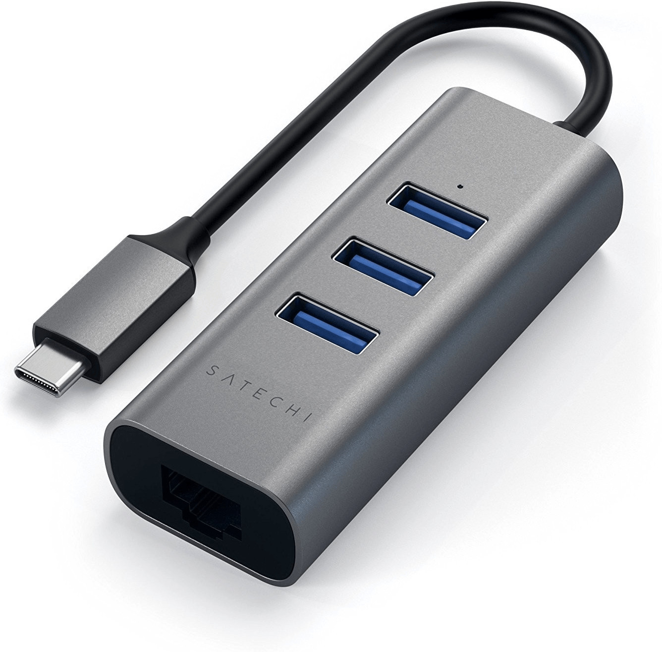 Satechi 3 Port USB-C 3.0 Gigabit Ethernet Hub (ST-TC2N1USB31AM)