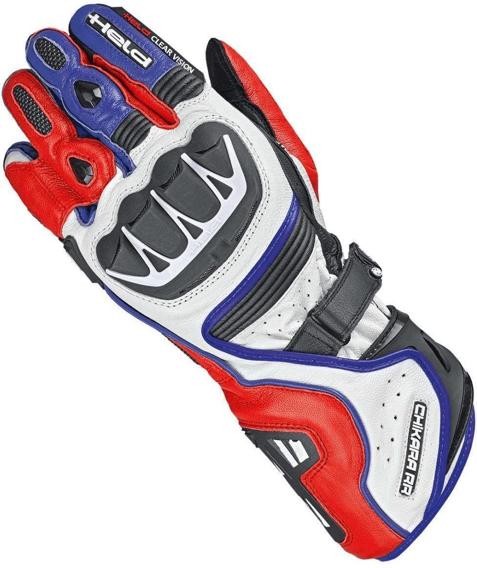 Held Gants Chikara RR blanc/rouge/bleu