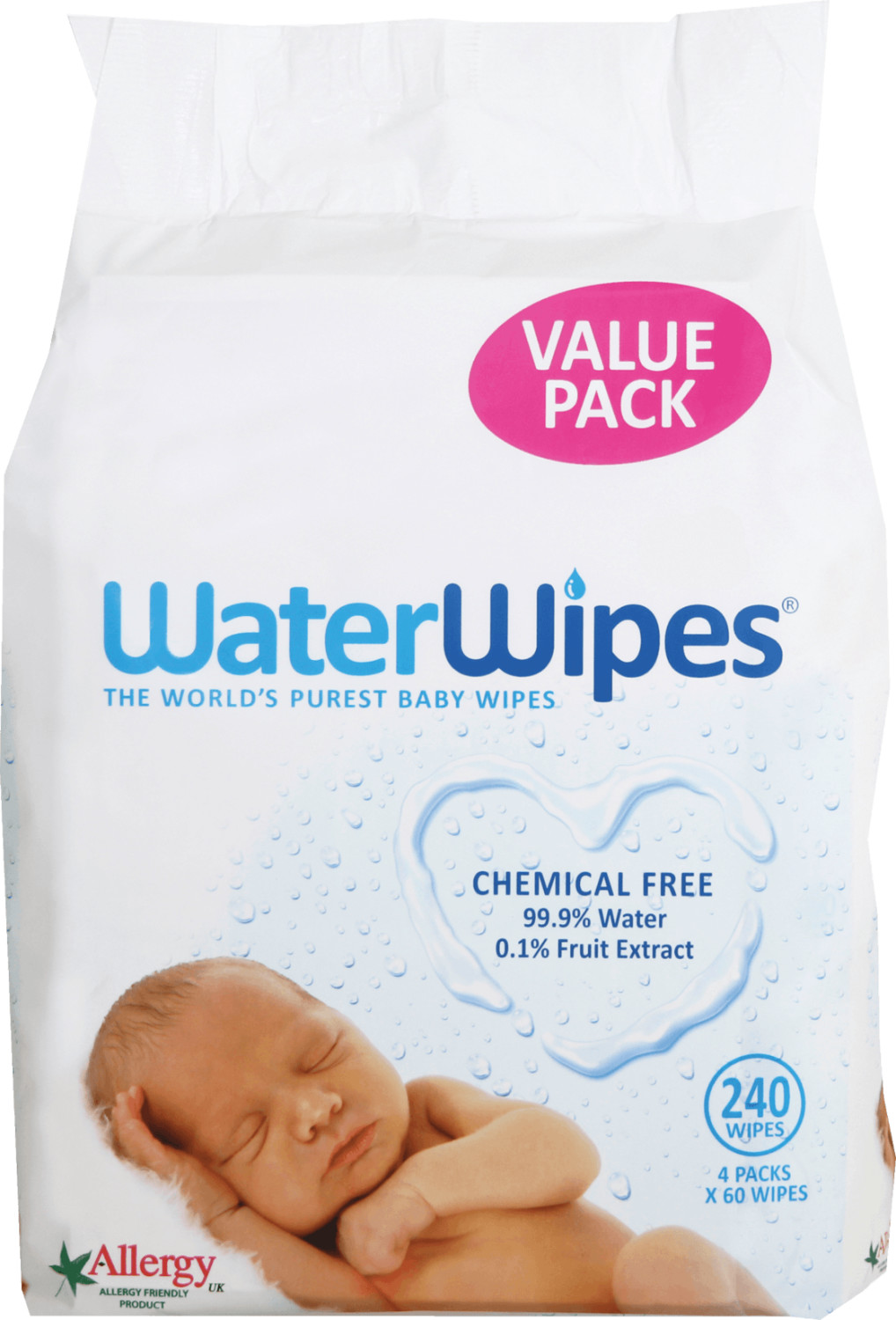 WaterWipes Lingettes pour bébé Value Pack (x 240)