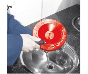Rothenberger Handmatige Spiralontstopper - 8 Mm X 7,5 M, Voor Afvoerbuizen, Rood