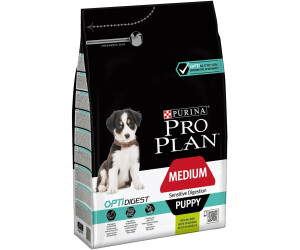 Purina Proplan Dog Medium Puppy Sensitive Digestion Optidigest Agneau Poids  Sac de 12 kg
