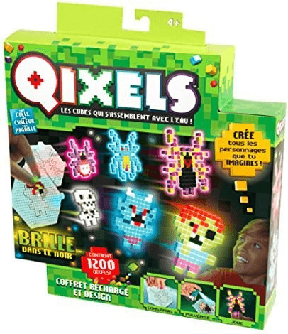 Qixels Araignées et zombies phosphorescents