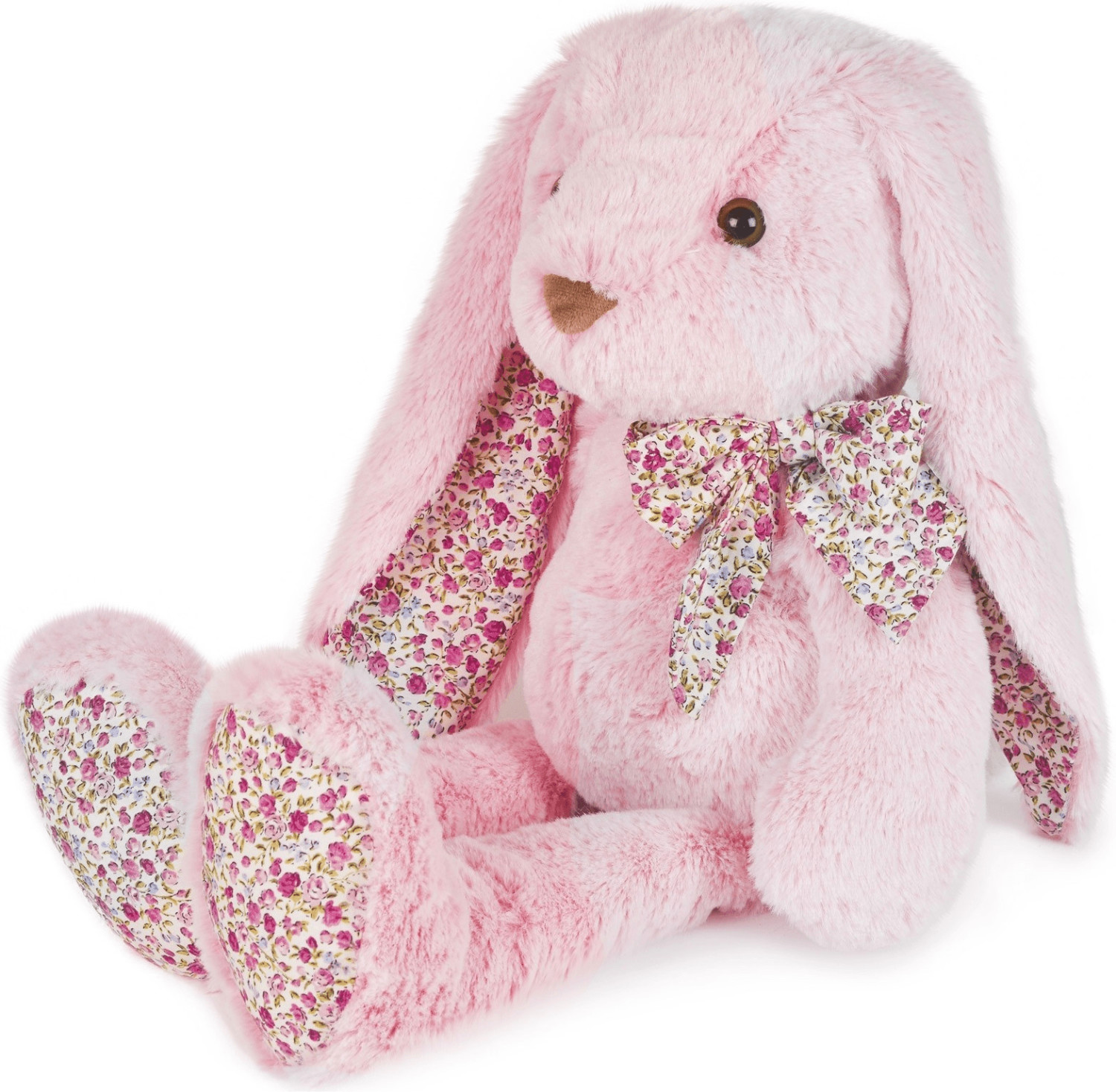 Histoire d'Ours Lapin rose 50 cm