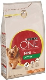 Purina One Mini Active chicken and rice (1,5 kg)