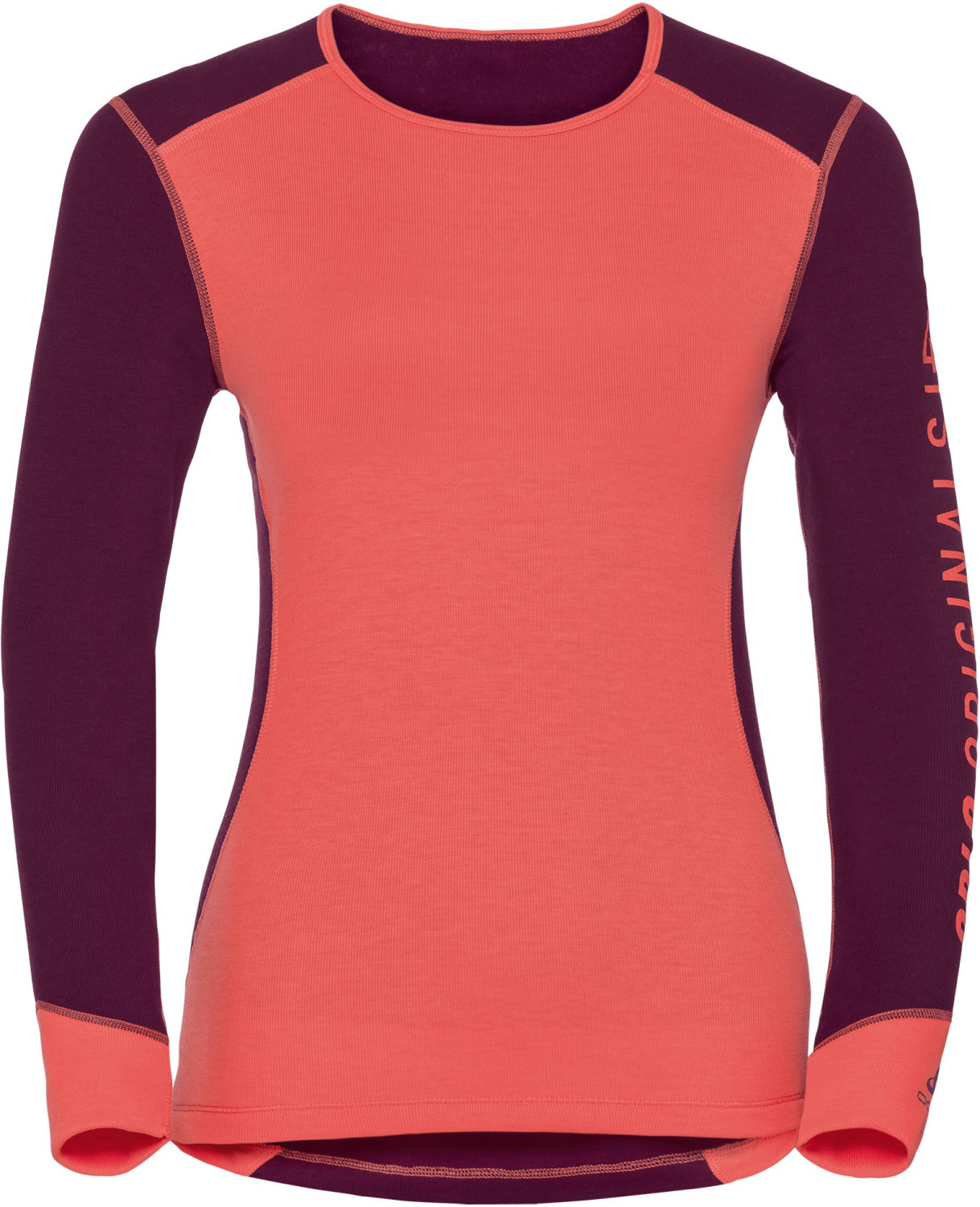 Odlo Shirt L/S Crew Neck Warm Women (150651) pickled beet/hot coral
