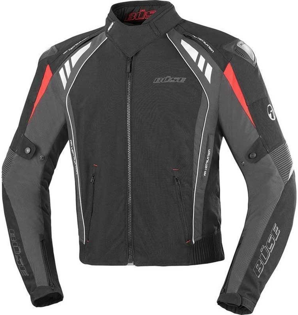 Büse Blouson B-Racing Pro noir/rouge