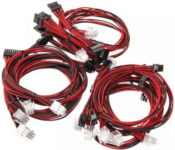 SuperFlower Flower Sleeve Cable Kit (SF-1000CS-BKRD)