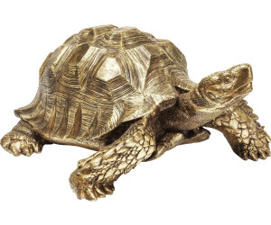 Schildkröte Gold Keramik Dekofigur Maritime Deko für Innen und Außen