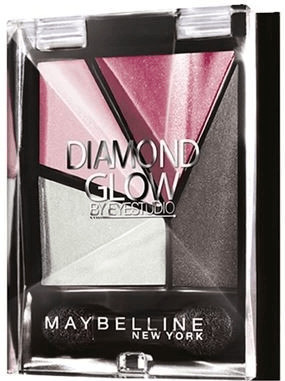 Gemey Maybelline Eyestudio Quattro Diamond Glow 04 Grey Pink Drama (3,7 g)