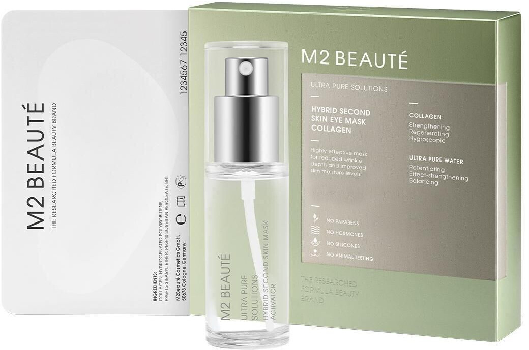 M2 Beauté Ultra Pure Solutions & Hybrid Second Skin Eye Mask Collagen Set