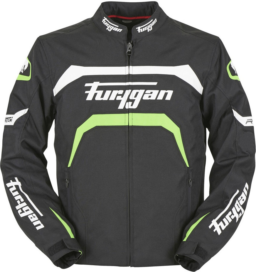 Furygan Blouson Arrow noir/blanc/vert fluo