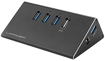 LC Power 4 Port USB 3.0 Aluminium HUB (LC-HUB-2B-4)