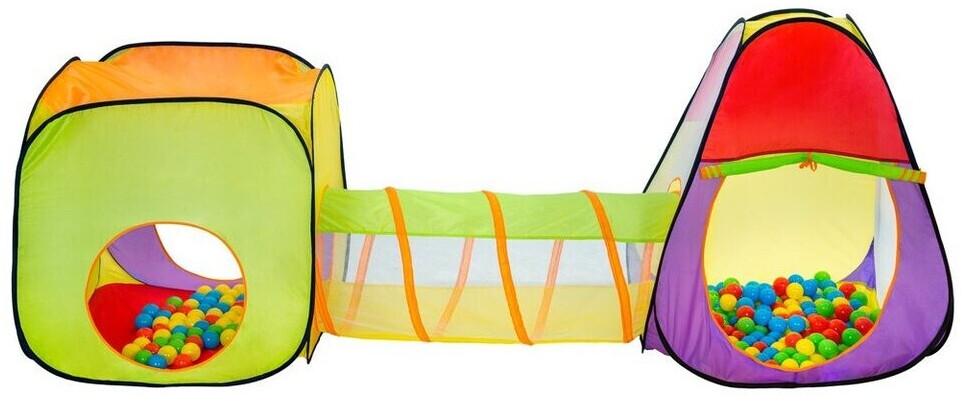 TecTake Tente igloo pour enfants avec tunnel tente de jeu + 200 balles + sac (401028)