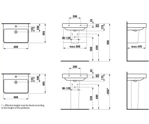Laufen PRO S HL m.ÜL 600x465 weiß (H8109630001041) ab 75,93 