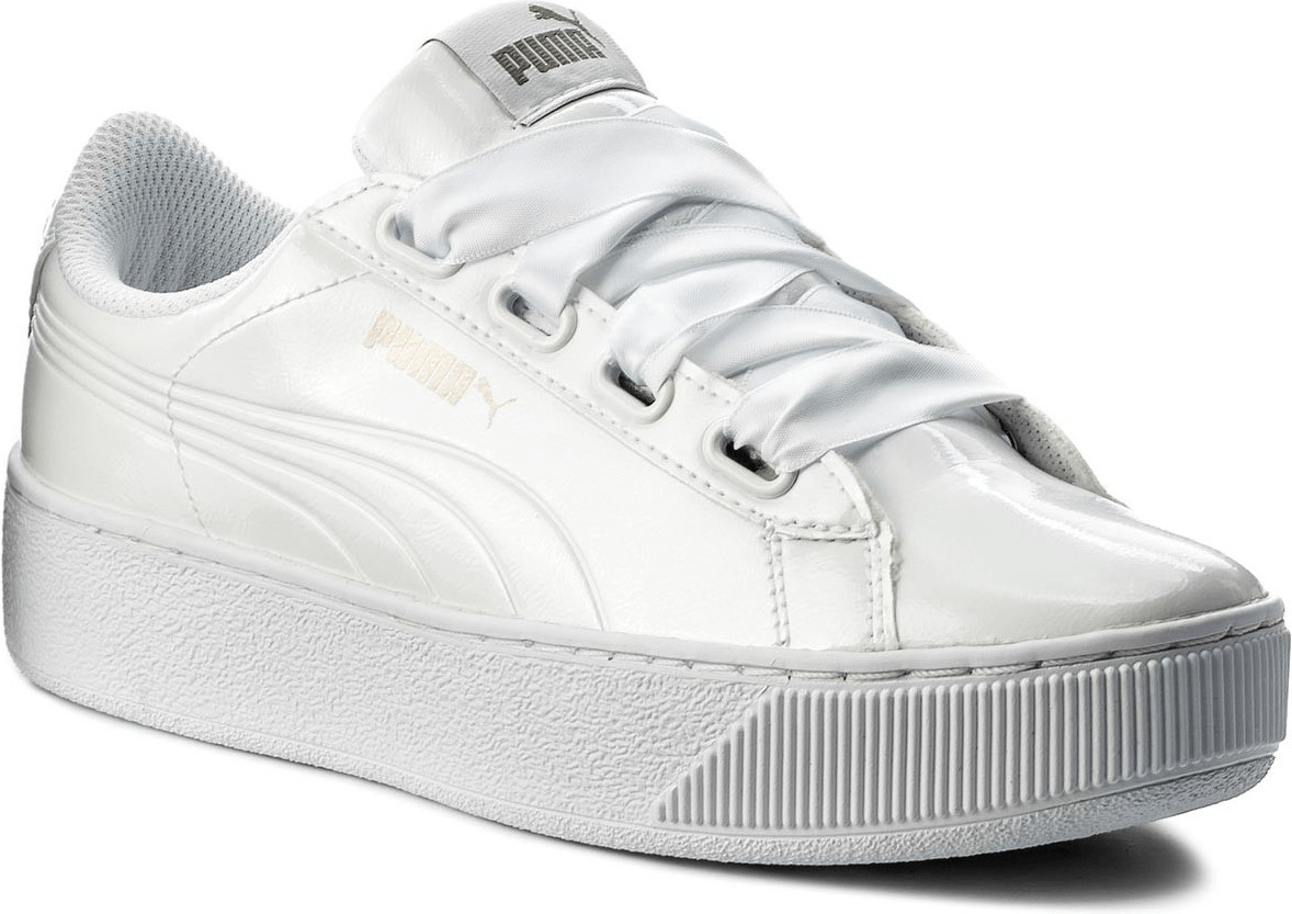 Puma Vicky Platform Ribbon P white white ab 42 95