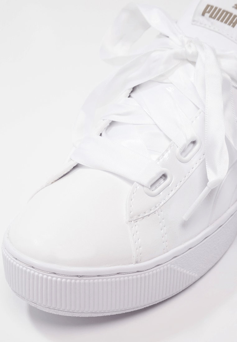 puma vikky platform ribbon white
