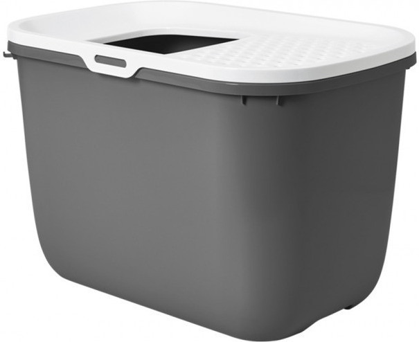 Nobby Bac à litière anthracite/blanc
