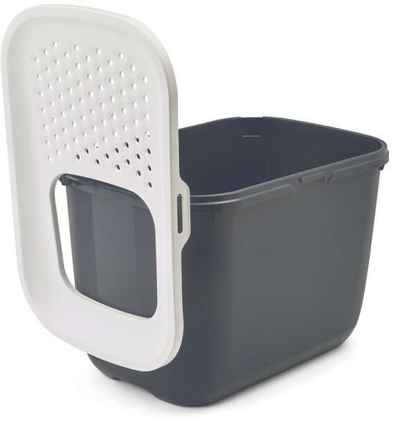 Nobby Bac à litière pour chat anthracite/blanc Nobby Bac à litière pour chat anthracite/blanc