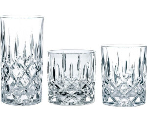 Ensemble De 12 Verres Nachtmann Noblesse - 6 Long Drinks + 6 Tumblers - En Cristal Taillé - Lavable Au Lave-vaisselle
