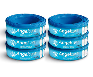 Angelcare 6 Nachfüllkassetten passend für Windeleimer Comfort und Deluxe TOP 