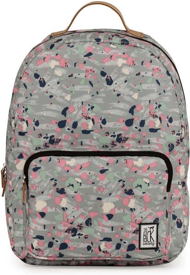 The Pack Society Backpack Cool Prints grey speckles allover