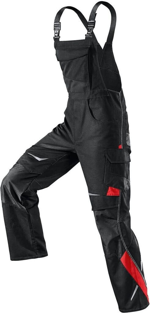 Kübler PULSSCHLAG Latzhose black/red