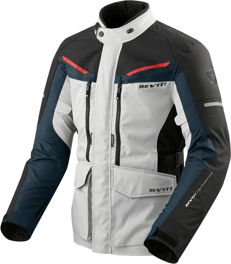 REV'IT! Veste Safari 3 gris/bleu