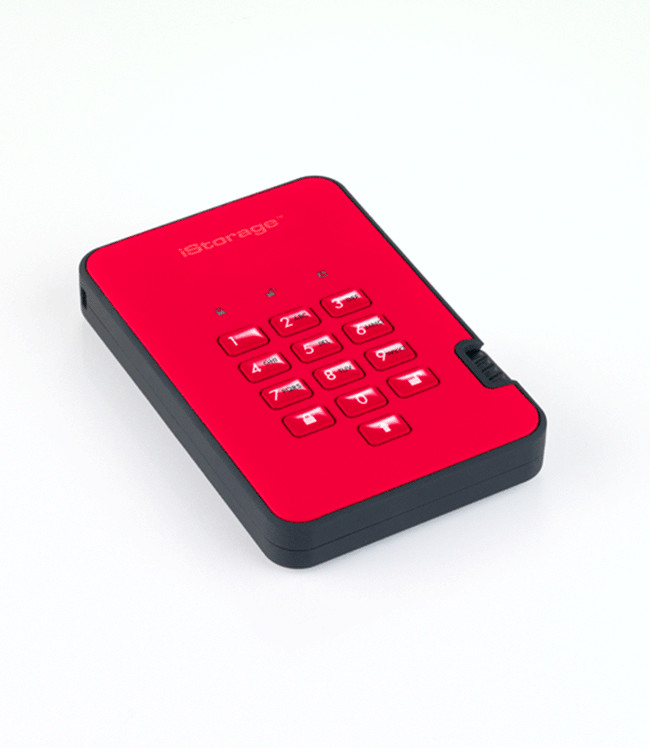 iStorage DiskAshur2 3 To rouge
