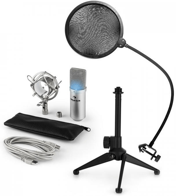 Auna MIC-900S-LED V2 Microphone-Set