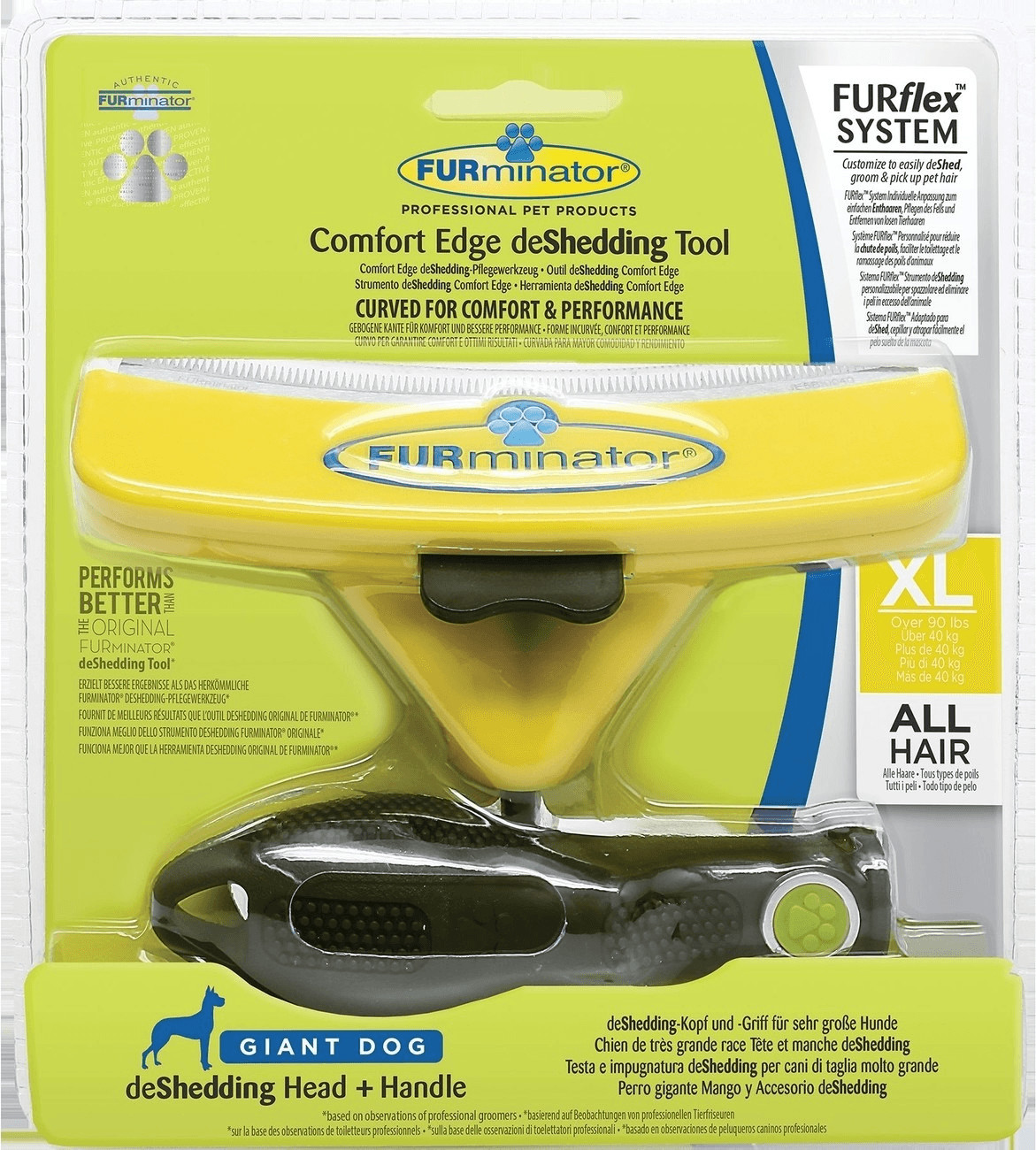 FURminator Comfort Edge deShedding Tool for Dogs XL