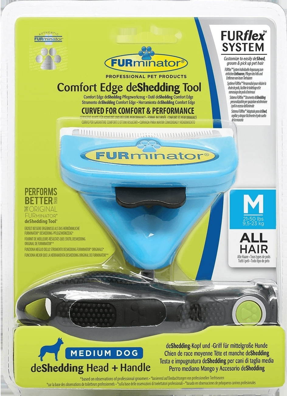 FURminator Comfort Edge deShedding Tool for Dogs M